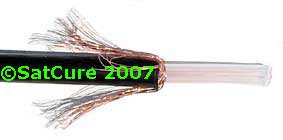 strip WF100 coaxial cable